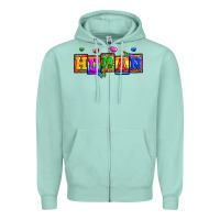 Seafoam pride human Zipper Hoodie - Zillion Design Studio