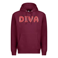Burgundy diva Premium Hoodie - MaliasSmallBusiness