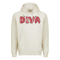 Oatmeal Heather diva Premium Hoodie - MaliasSmallBusiness