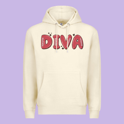 Diva Premium Hoodie Designed By Maliassmallbusiness