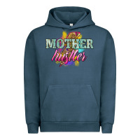 Pigment Midnight Navy mother hustler lightning bolt Urban Hoodie - NancyCooperArtShop