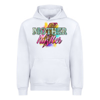 White mother hustler lightning bolt Urban Hoodie - NancyCooperArtShop