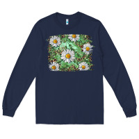 Navy Daisy leopard Long Sleeve Tee - RanaPortraitStore