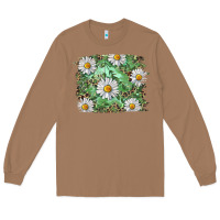 Toasted Coconut Daisy leopard Long Sleeve Tee - RanaPortraitStore