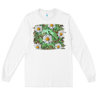 White Daisy leopard Long Sleeve Tee - RanaPortraitStore