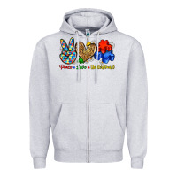 Peace Love Understand Zipper Hoodie | Teevron