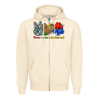 Sandshell peace love understand Zipper Hoodie - Zillion Design Studio