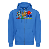 True Royal peace love understand Zipper Hoodie - Zillion Design Studio