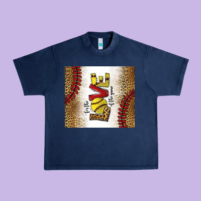 For The Love Of The Game Softball Urban Heavy Tee Designed By Chombo