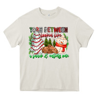 Cream Torn Between Looking Like A Snack Eating One Heavy Core Tee - CowhideDigitalArt