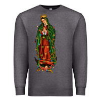 Charcoal Heather christmas our lady of guadalupe Premium Sweatshirt - JahusDesignShop