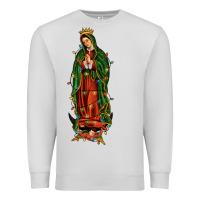Dove Grey christmas our lady of guadalupe Premium Sweatshirt - JahusDesignShop