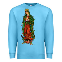 Ocean Blue christmas our lady of guadalupe Premium Sweatshirt - JahusDesignShop