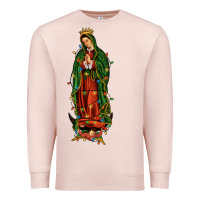 Pale Pink christmas our lady of guadalupe Premium Sweatshirt - JahusDesignShop