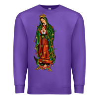 Purple christmas our lady of guadalupe Premium Sweatshirt - JahusDesignShop