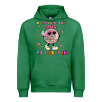 Emerald the party don t start til i drop in Urban Hoodie - MaliasSmallBusiness