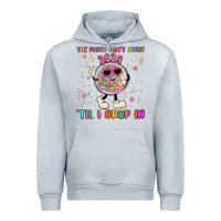 Heather Grey the party don t start til i drop in Urban Hoodie - MaliasSmallBusiness