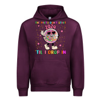 Mauve Wine the party don t start til i drop in Urban Hoodie - MaliasSmallBusiness
