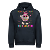 Navy the party don t start til i drop in Urban Hoodie - MaliasSmallBusiness