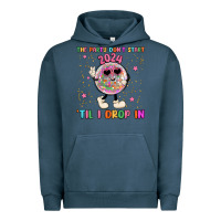 Pigment Midnight Navy the party don t start til i drop in Urban Hoodie - MaliasSmallBusiness