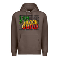 Coffee i am a black child Premium Hoodie - MaliasSmallBusiness