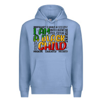 Colony Blue i am a black child Premium Hoodie - MaliasSmallBusiness