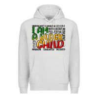 Dove Grey i am a black child Premium Hoodie - MaliasSmallBusiness