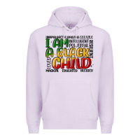 Lilac i am a black child Premium Hoodie - MaliasSmallBusiness
