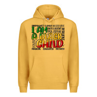 Mustard i am a black child Premium Hoodie - MaliasSmallBusiness