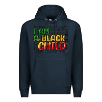 Navy i am a black child Premium Hoodie - MaliasSmallBusiness