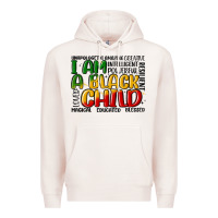 Pale Pink i am a black child Premium Hoodie - MaliasSmallBusiness