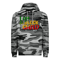 Slate Camo i am a black child Premium Hoodie - MaliasSmallBusiness