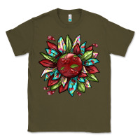 Army Green Cherry sunflower Classic Tee - texasbilliewilder