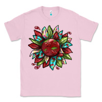 Bubblegum Pink Cherry sunflower Classic Tee - texasbilliewilder
