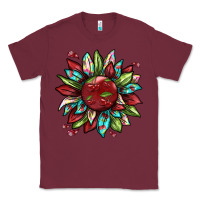 Burgundy Cherry sunflower Classic Tee - texasbilliewilder