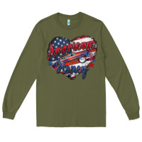 Army Green American honey Long Sleeve Tee - Zillion Design Studio