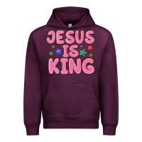 Mauve Wine jesus is king Urban Hoodie - MaliasSmallBusiness