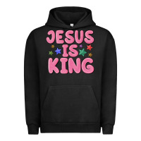 Pigment Black jesus is king Urban Hoodie - MaliasSmallBusiness