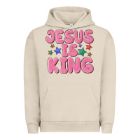Pigment French Oak jesus is king Urban Hoodie - MaliasSmallBusiness