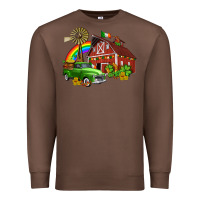 Chestnut barn st patricks with truck and shamrocks Premium Sweatshirt - AdoDesignShop