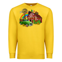 Lemon barn st patricks with truck and shamrocks Premium Sweatshirt - AdoDesignShop