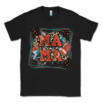 Black American football mama with leopard Classic Tee - Zillion Design Studio