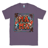 Lavender American football mama with leopard Classic Tee - Zillion Design Studio