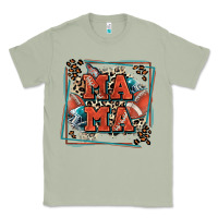 Matcha American football mama with leopard Classic Tee - Zillion Design Studio