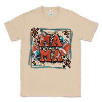 Mushroom American football mama with leopard Classic Tee - Zillion Design Studio