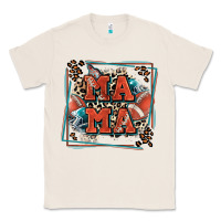 Natural American football mama with leopard Classic Tee - Zillion Design Studio