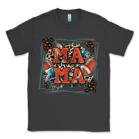 Smoke American football mama with leopard Classic Tee - Zillion Design Studio