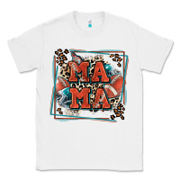 White American football mama with leopard Classic Tee - Zillion Design Studio