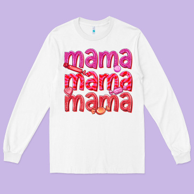 Long Sleeve Tee mama mama mama valentines day