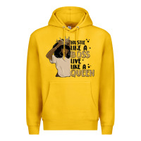 Lemon hustle like a boss live like a queen Premium Hoodie - MaliasSmallBusiness